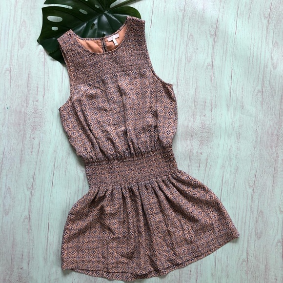 Joie Kiernan Smocked Silk Dress- Size M Excellent - Picture 2 of 5